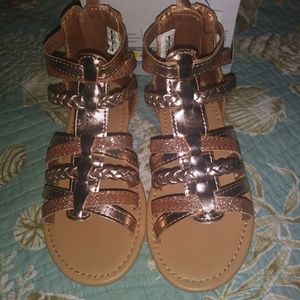 Carter's girls rose gold sandal